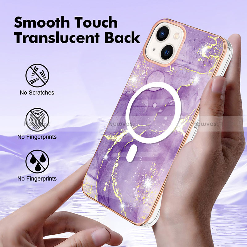 Silicone Candy Rubber Gel Fashionable Pattern Soft Case Cover Mag-Safe Magnetic for Apple iPhone 14 Plus