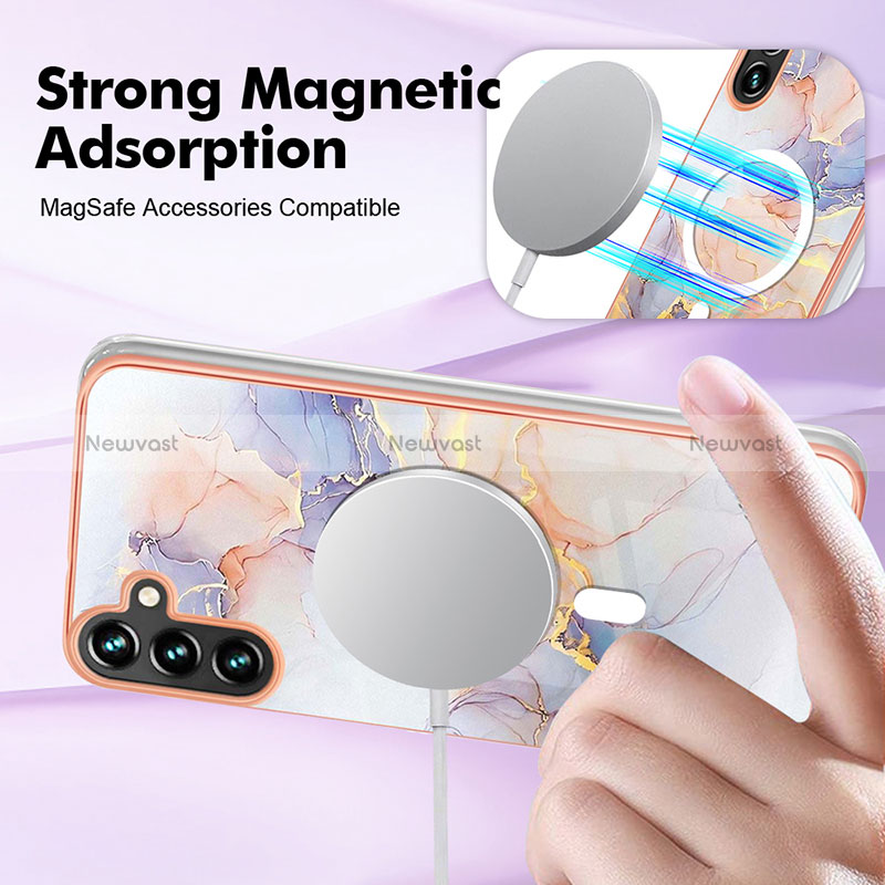 Silicone Candy Rubber Gel Fashionable Pattern Soft Case Cover Mag-Safe Magnetic for Samsung Galaxy A54 5G