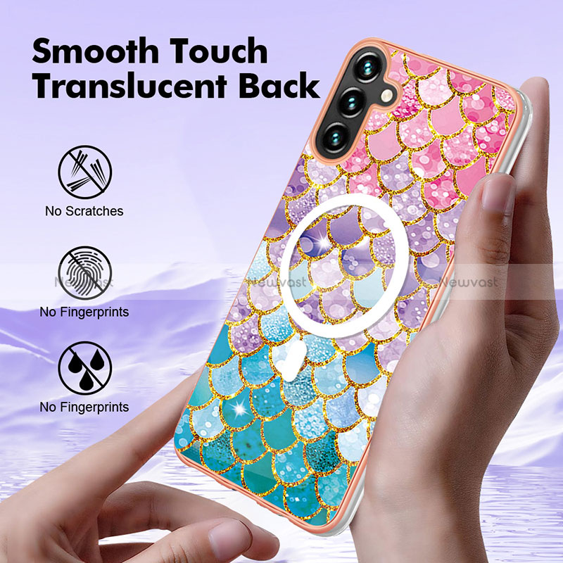 Silicone Candy Rubber Gel Fashionable Pattern Soft Case Cover Mag-Safe Magnetic for Samsung Galaxy A54 5G