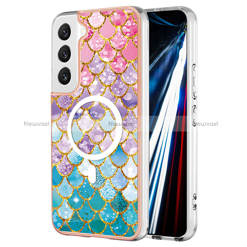 Silicone Candy Rubber Gel Fashionable Pattern Soft Case Cover Mag-Safe Magnetic for Samsung Galaxy S23 Plus 5G