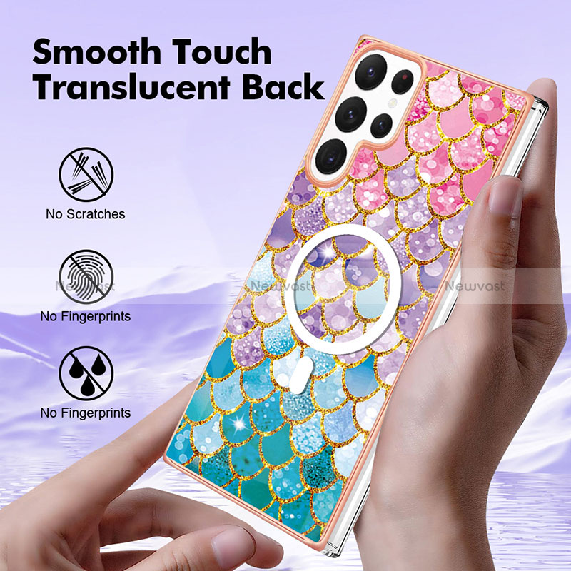 Silicone Candy Rubber Gel Fashionable Pattern Soft Case Cover Mag-Safe Magnetic for Samsung Galaxy S24 Ultra 5G