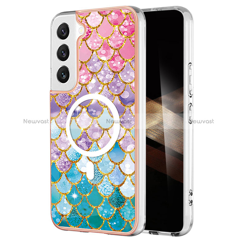 Silicone Candy Rubber Gel Fashionable Pattern Soft Case Cover Mag-Safe Magnetic for Samsung Galaxy S25 5G