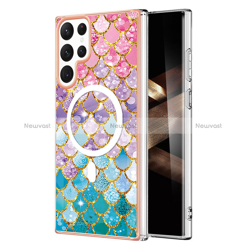 Silicone Candy Rubber Gel Fashionable Pattern Soft Case Cover Mag-Safe Magnetic for Samsung Galaxy S25 Ultra 5G Colorful