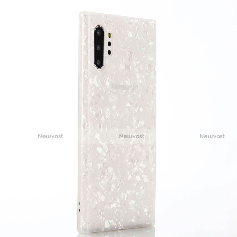 Silicone Candy Rubber Gel Fashionable Pattern Soft Case Cover P01 for Samsung Galaxy Note 10 Plus 5G White