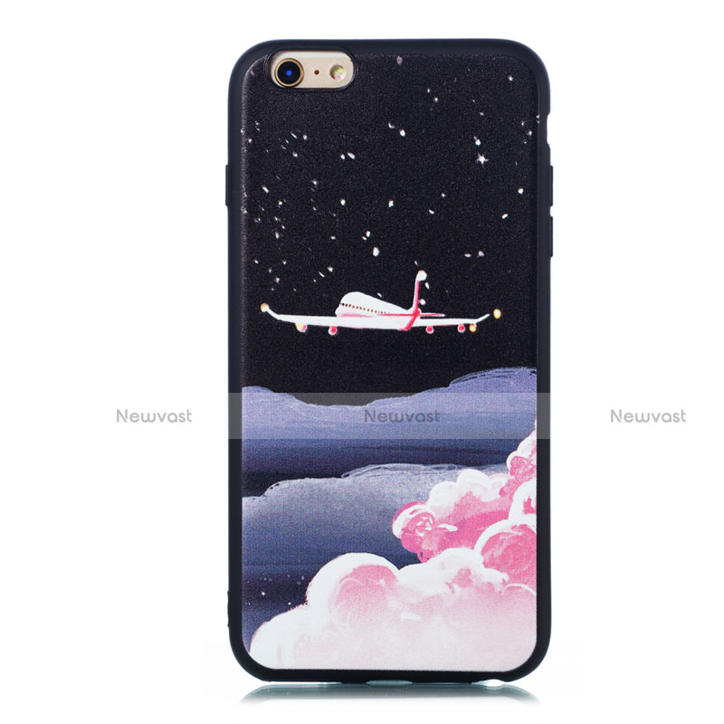 Silicone Candy Rubber Gel Fashionable Pattern Soft Case Cover S01 for Apple iPhone 6 Mixed