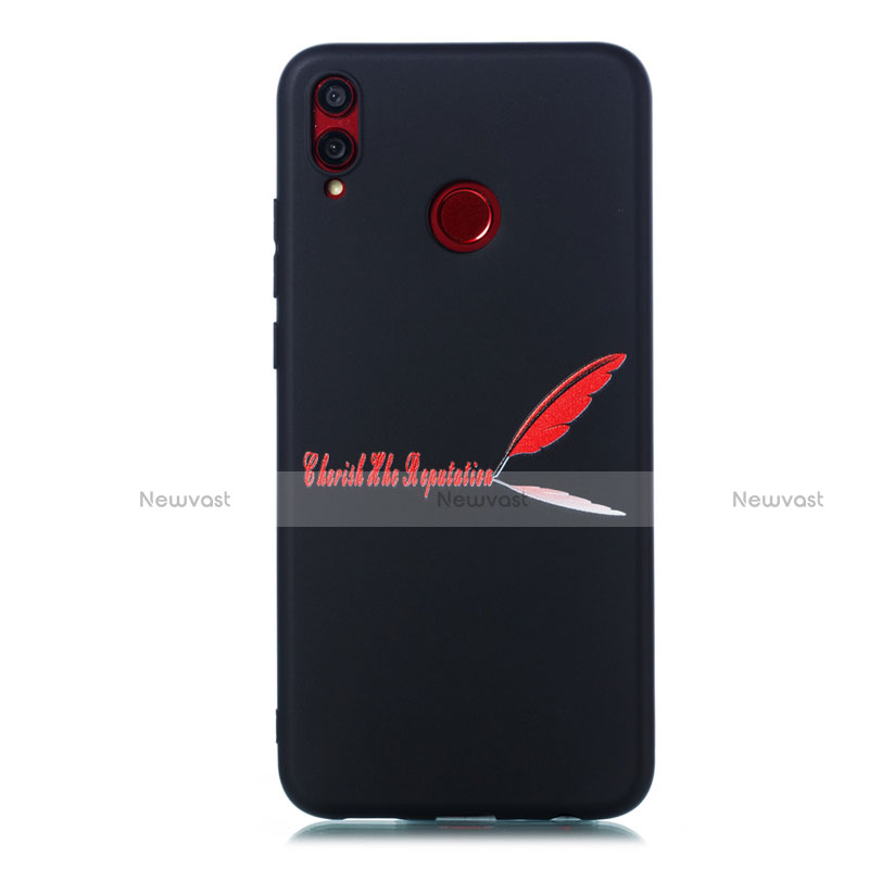 Silicone Candy Rubber Gel Fashionable Pattern Soft Case Cover S01 for Huawei Honor 8X Red