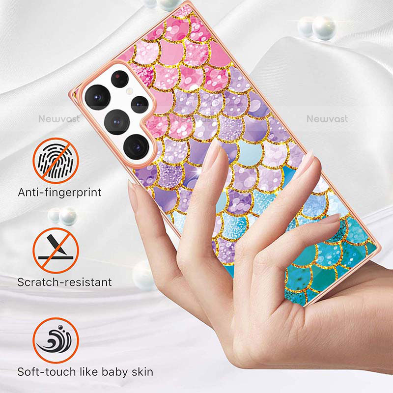 Silicone Candy Rubber Gel Fashionable Pattern Soft Case Cover S01 for Samsung Galaxy S21 Ultra 5G