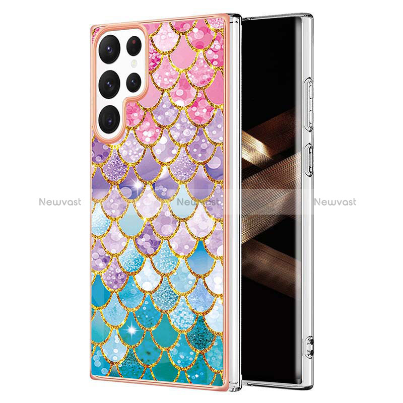 Silicone Candy Rubber Gel Fashionable Pattern Soft Case Cover S01 for Samsung Galaxy S24 Ultra 5G