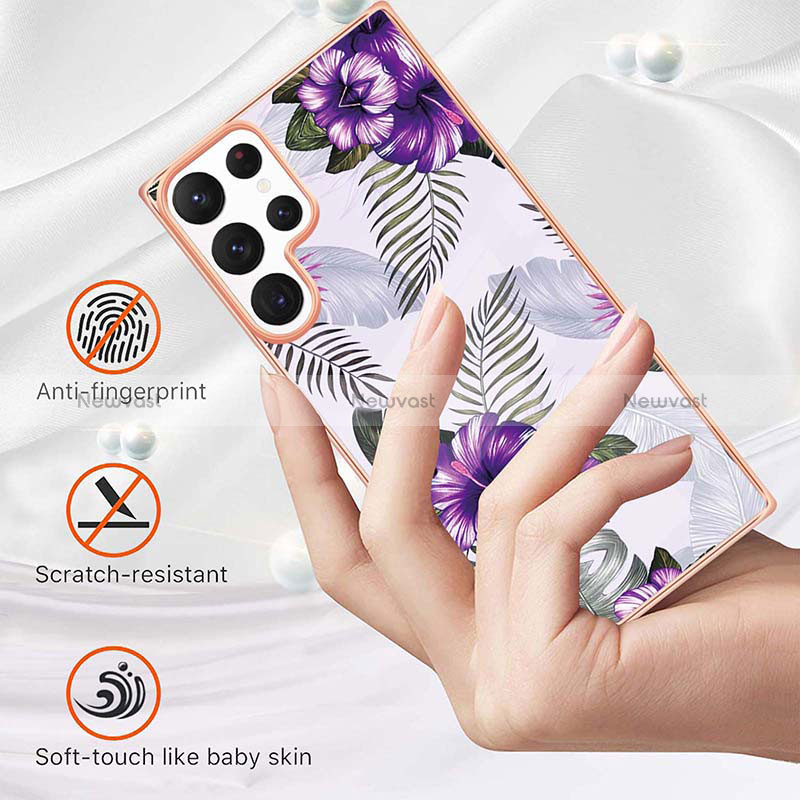 Silicone Candy Rubber Gel Fashionable Pattern Soft Case Cover S01 for Samsung Galaxy S24 Ultra 5G