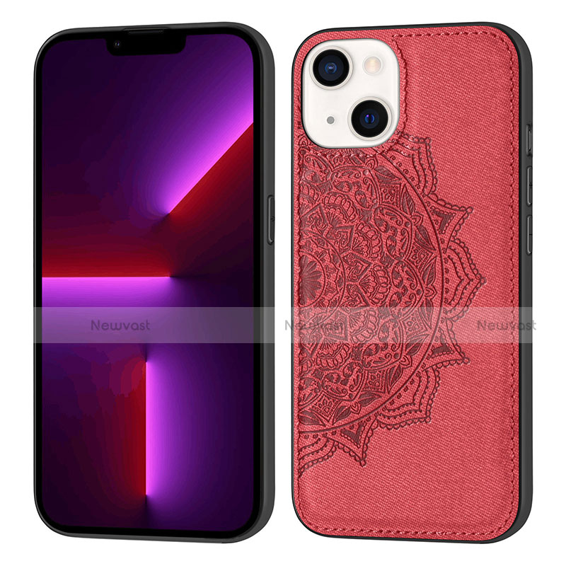 Silicone Candy Rubber Gel Fashionable Pattern Soft Case Cover S04 for Apple iPhone 14 Red