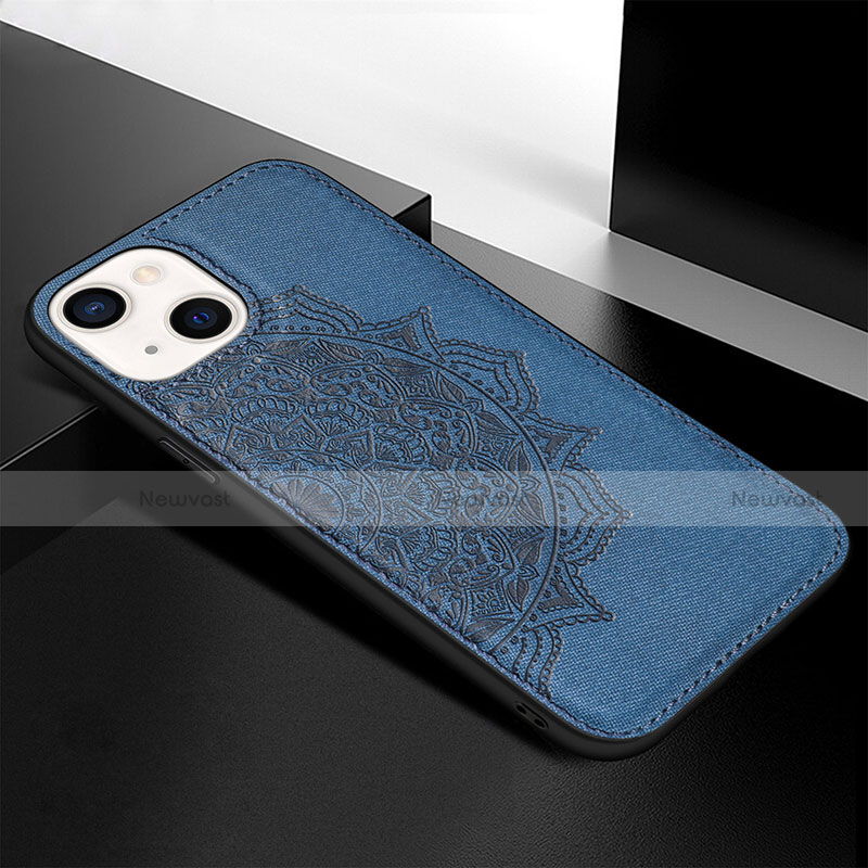 Silicone Candy Rubber Gel Fashionable Pattern Soft Case Cover S05 for Apple iPhone 14 Plus Blue