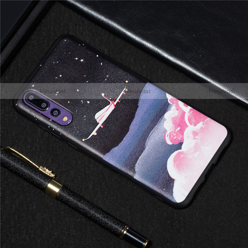 Silicone Candy Rubber Gel Fashionable Pattern Soft Case Cover S06 for Huawei P20 Pro