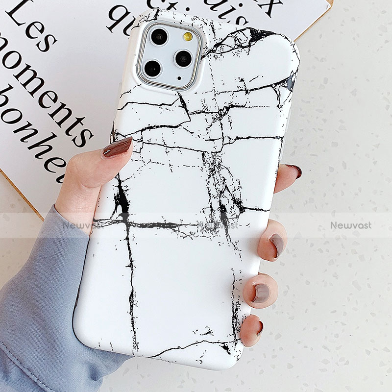 Silicone Candy Rubber Gel Fashionable Pattern Soft Case Cover S11 for Apple iPhone 11 Pro White