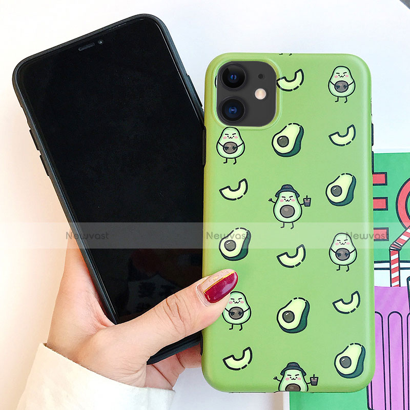 Silicone Candy Rubber Gel Fashionable Pattern Soft Case Cover S14 for Apple iPhone 11