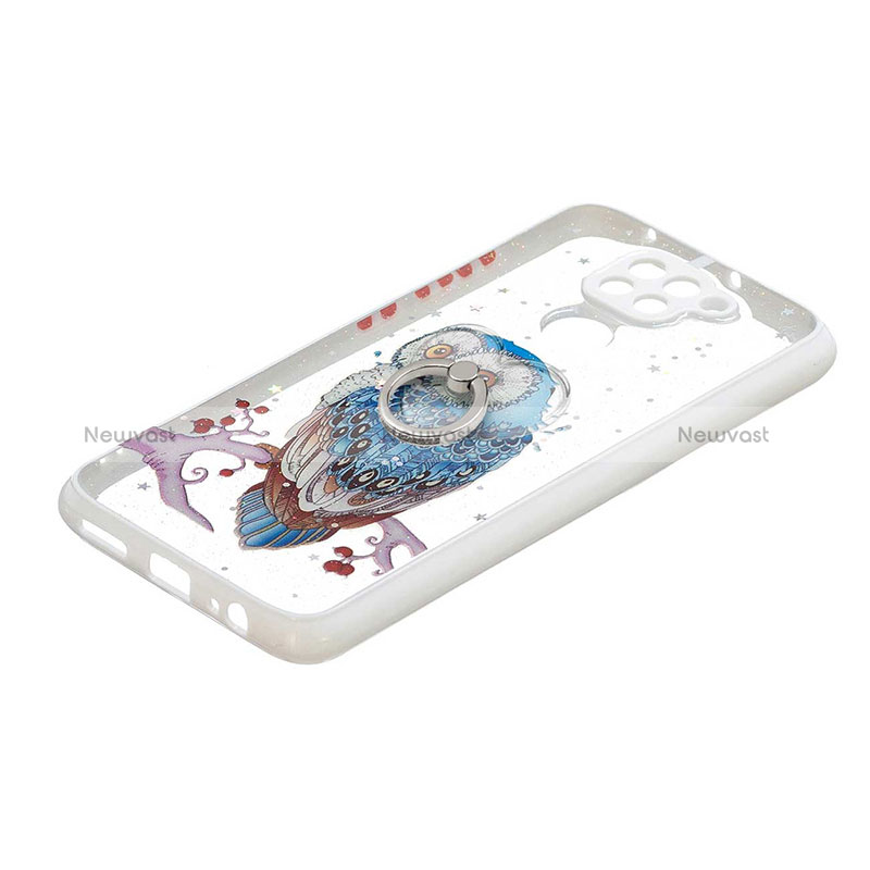 Silicone Candy Rubber Gel Fashionable Pattern Soft Case Cover with Finger Ring Stand Y01X for Xiaomi Redmi 10X 4G Mixed