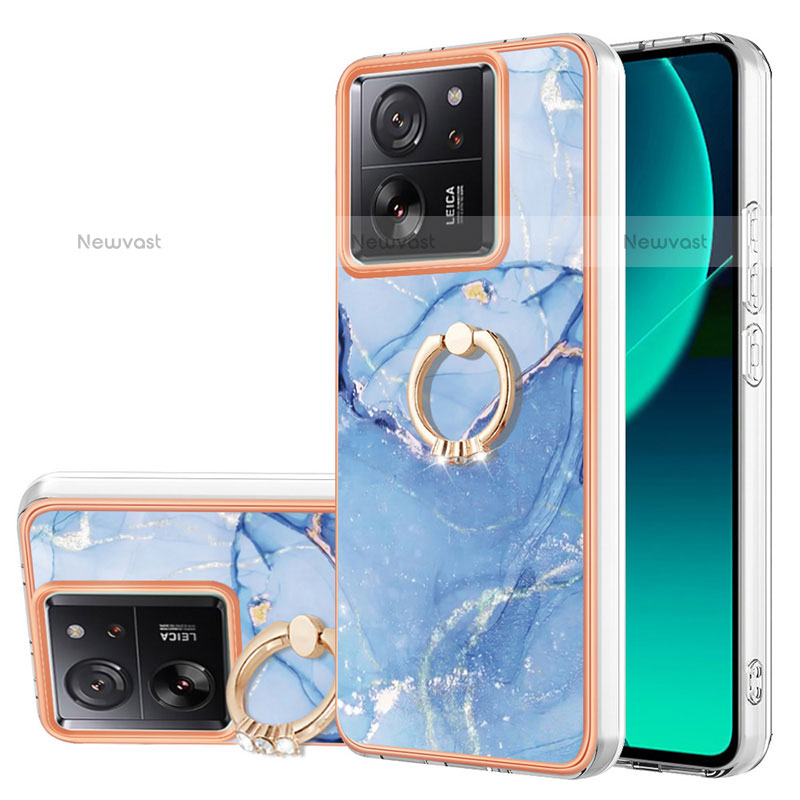 Silicone Candy Rubber Gel Fashionable Pattern Soft Case Cover with Finger Ring Stand YB1 for Xiaomi Redmi K60 Ultra 5G