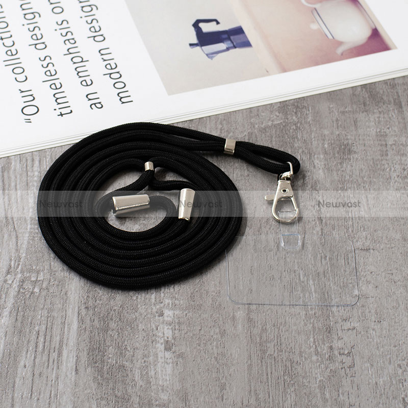 Silicone Candy Rubber Gel Fashionable Pattern Soft Case Cover with Lanyard Strap Y01X for Xiaomi Mi 11i 5G