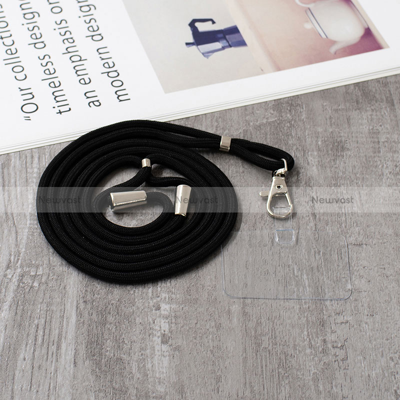 Silicone Candy Rubber Gel Fashionable Pattern Soft Case Cover with Lanyard Strap Y01X for Xiaomi Redmi 10X 4G