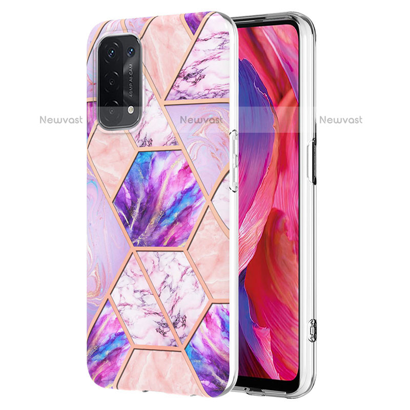 Silicone Candy Rubber Gel Fashionable Pattern Soft Case Cover Y01B for Oppo A93 5G