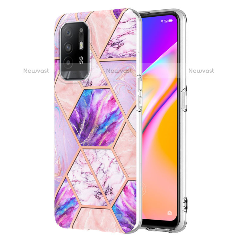 Silicone Candy Rubber Gel Fashionable Pattern Soft Case Cover Y01B for Oppo A94 5G