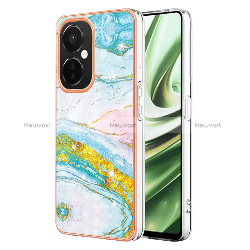 Silicone Candy Rubber Gel Fashionable Pattern Soft Case Cover Y01B for Oppo K11x 5G