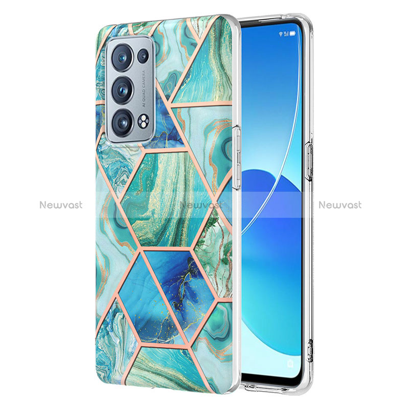 Silicone Candy Rubber Gel Fashionable Pattern Soft Case Cover Y01B for Oppo Reno6 Pro 5G