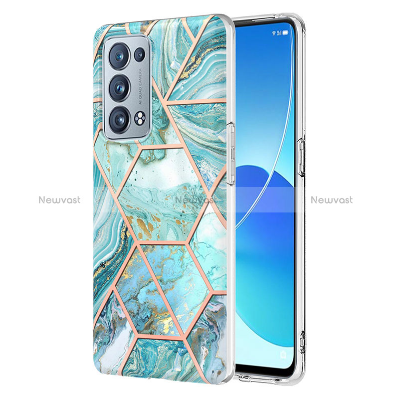 Silicone Candy Rubber Gel Fashionable Pattern Soft Case Cover Y01B for Oppo Reno6 Pro 5G