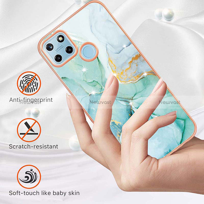 Silicone Candy Rubber Gel Fashionable Pattern Soft Case Cover Y01B for Realme C25Y India