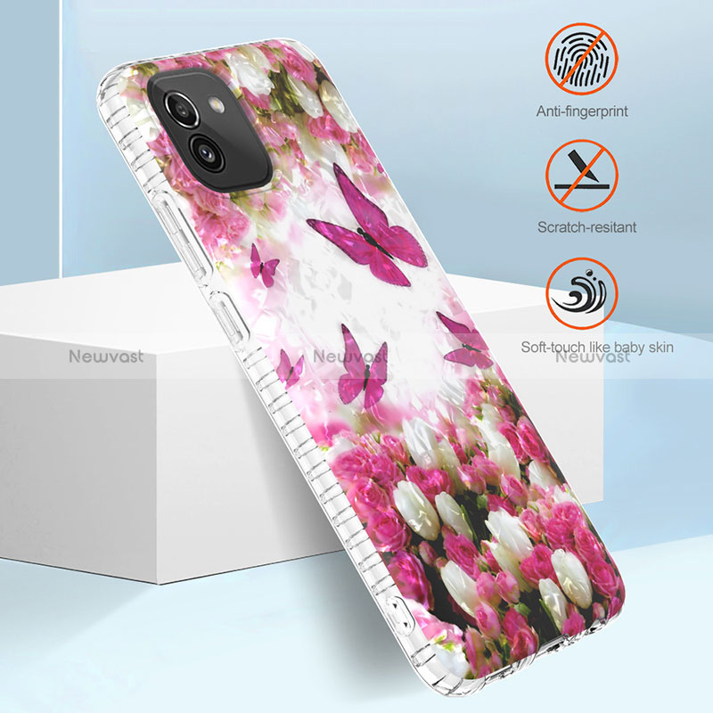 Silicone Candy Rubber Gel Fashionable Pattern Soft Case Cover Y01B for Samsung Galaxy A03