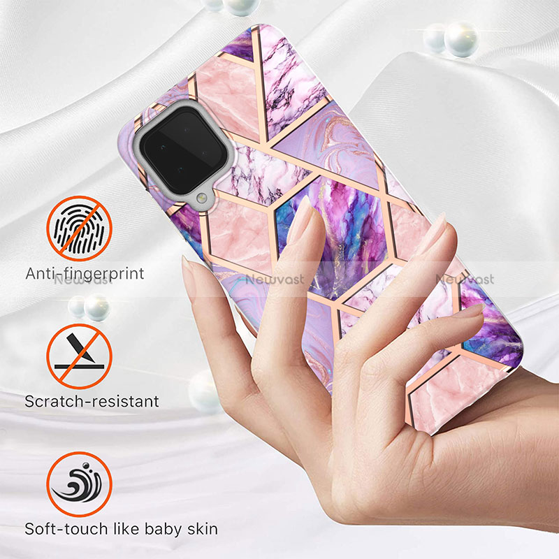 Silicone Candy Rubber Gel Fashionable Pattern Soft Case Cover Y01B for Samsung Galaxy A22 4G