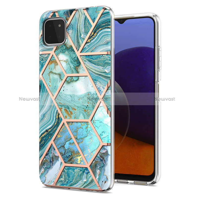 Silicone Candy Rubber Gel Fashionable Pattern Soft Case Cover Y01B for Samsung Galaxy A22 5G