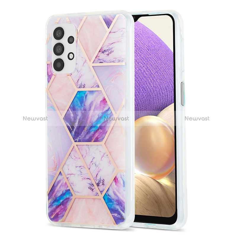 Silicone Candy Rubber Gel Fashionable Pattern Soft Case Cover Y01B for Samsung Galaxy A32 4G
