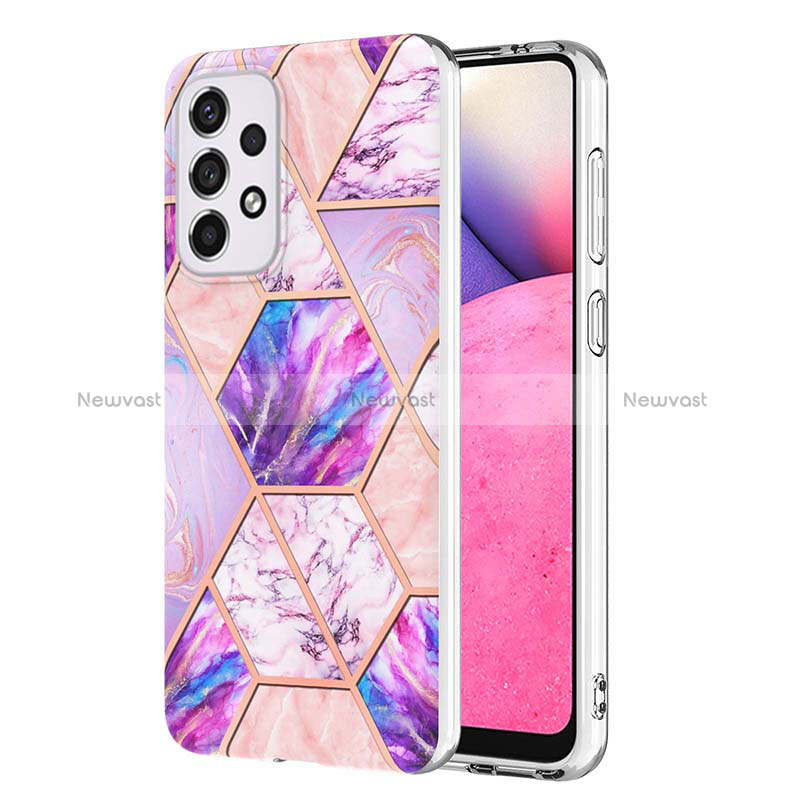 Silicone Candy Rubber Gel Fashionable Pattern Soft Case Cover Y01B for Samsung Galaxy A33 5G