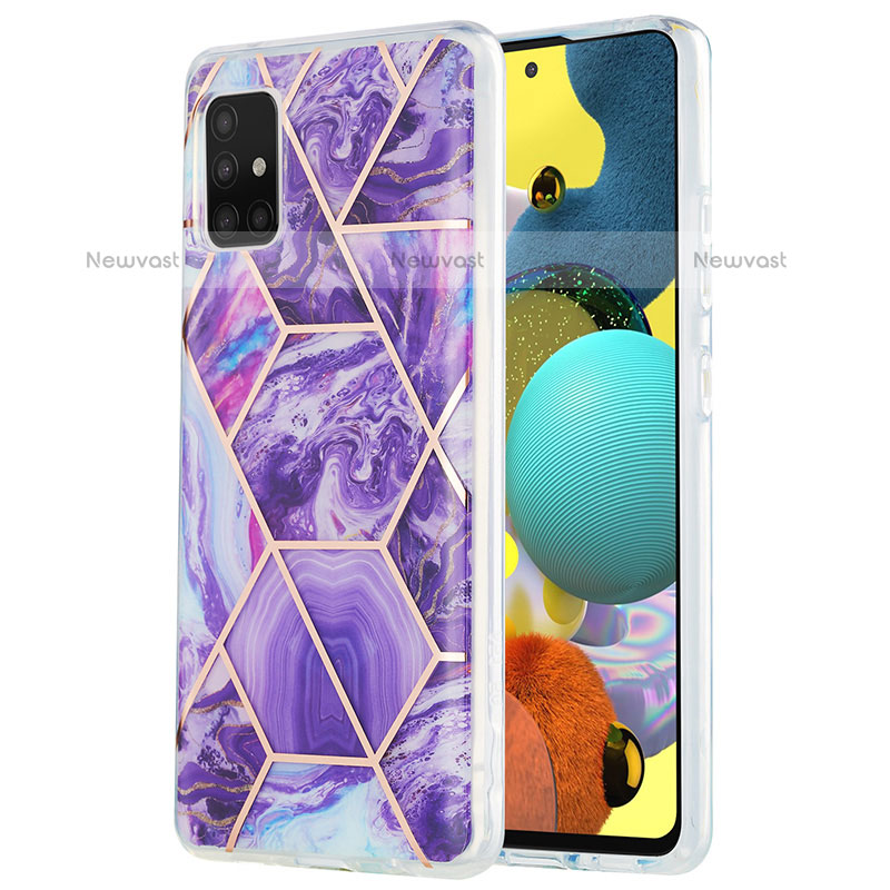 Silicone Candy Rubber Gel Fashionable Pattern Soft Case Cover Y01B for Samsung Galaxy A51 4G