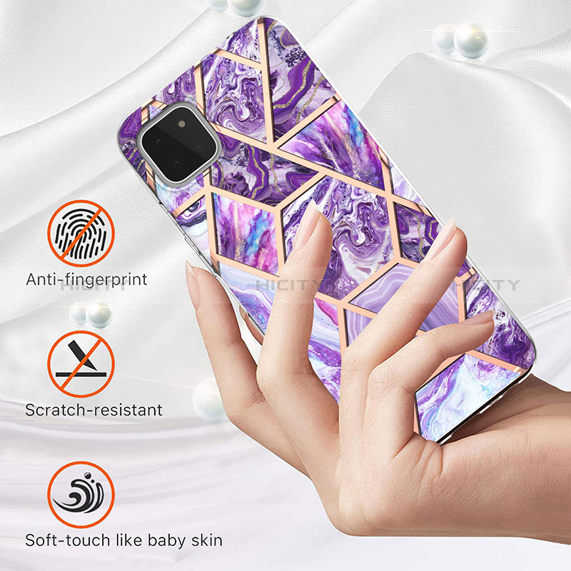 Silicone Candy Rubber Gel Fashionable Pattern Soft Case Cover Y01B for Samsung Galaxy F42 5G