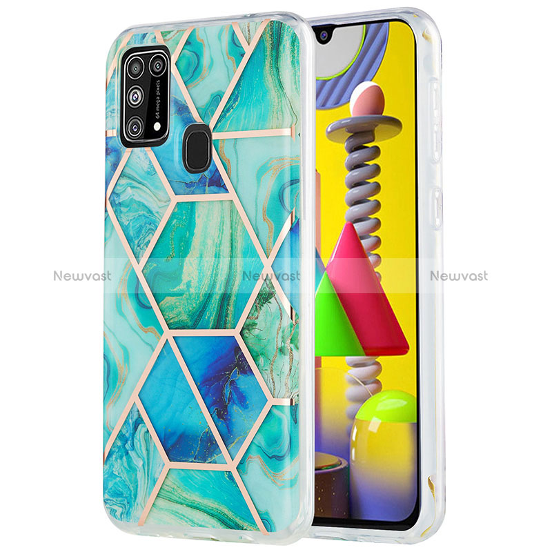 Silicone Candy Rubber Gel Fashionable Pattern Soft Case Cover Y01B for Samsung Galaxy M31 Prime Edition