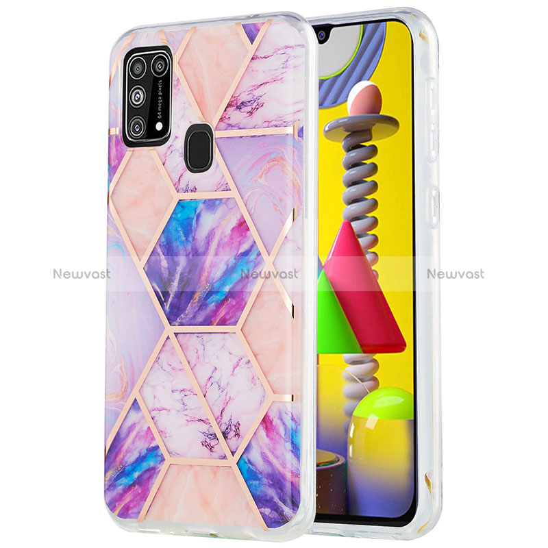 Silicone Candy Rubber Gel Fashionable Pattern Soft Case Cover Y01B for Samsung Galaxy M31 Prime Edition