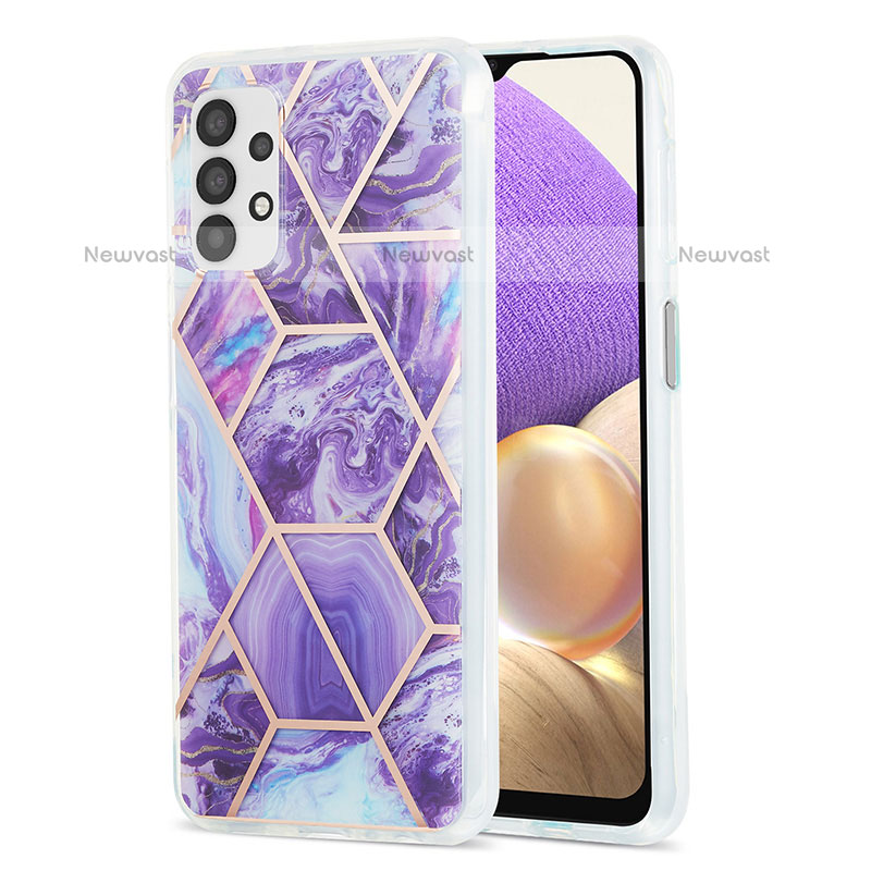 Silicone Candy Rubber Gel Fashionable Pattern Soft Case Cover Y01B for Samsung Galaxy M32 5G