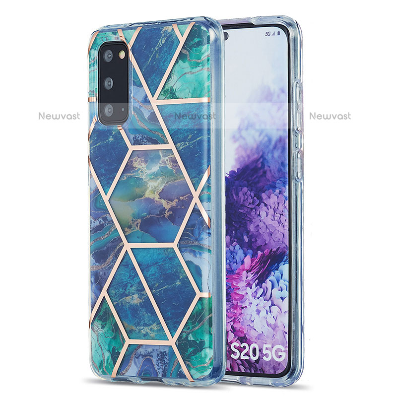 Silicone Candy Rubber Gel Fashionable Pattern Soft Case Cover Y01B for Samsung Galaxy S20 5G