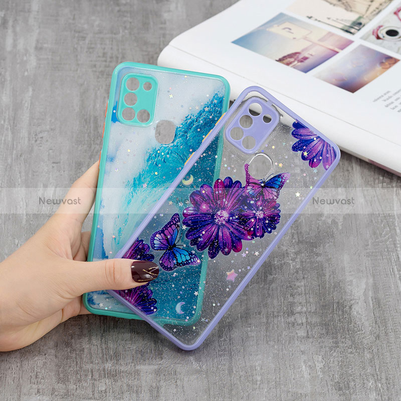 Silicone Candy Rubber Gel Fashionable Pattern Soft Case Cover Y01X for Samsung Galaxy A21s
