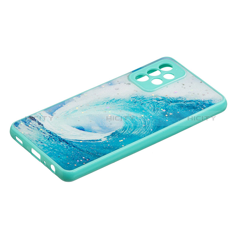 Silicone Candy Rubber Gel Fashionable Pattern Soft Case Cover Y01X for Samsung Galaxy A72 4G Green