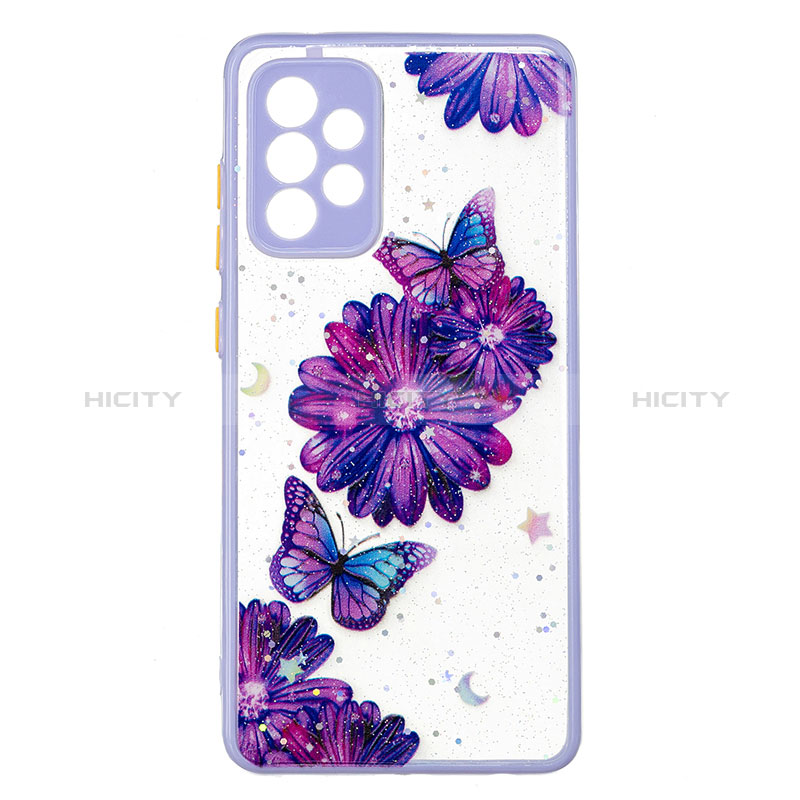 Silicone Candy Rubber Gel Fashionable Pattern Soft Case Cover Y01X for Samsung Galaxy A72 5G