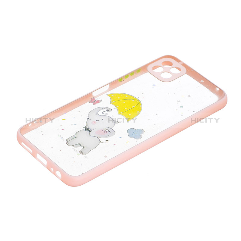 Silicone Candy Rubber Gel Fashionable Pattern Soft Case Cover Y01X for Samsung Galaxy F42 5G Yellow