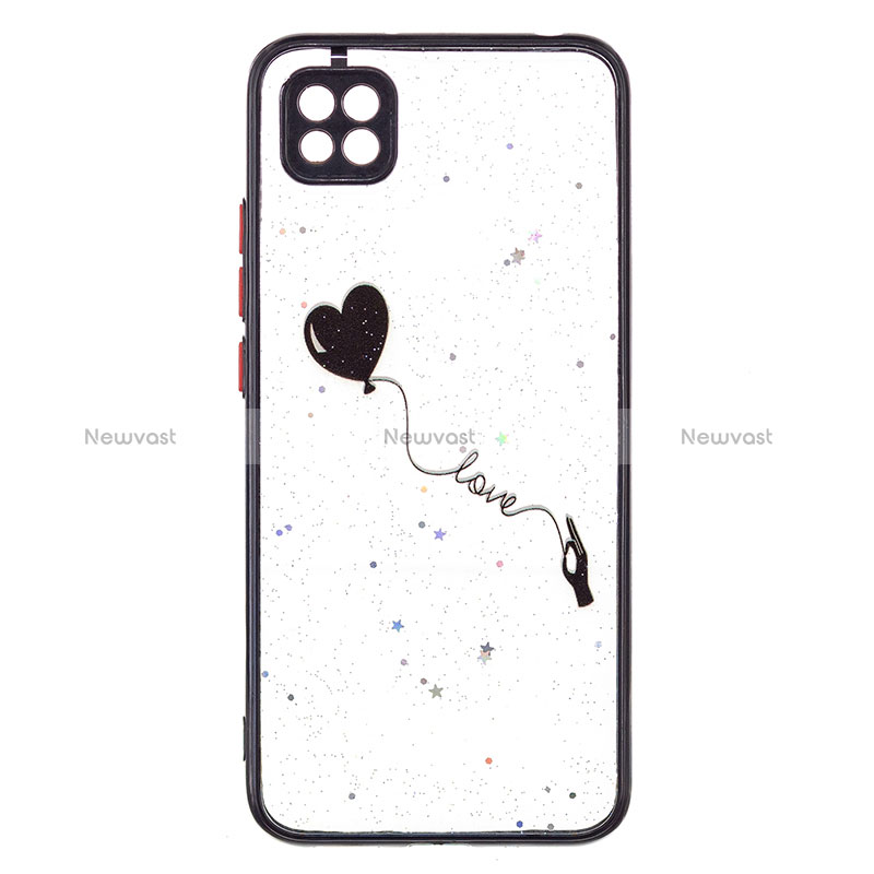 Silicone Candy Rubber Gel Fashionable Pattern Soft Case Cover Y01X for Xiaomi Redmi 9 India Black