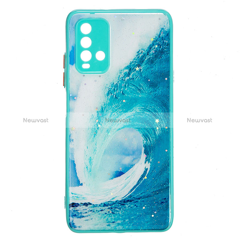 Silicone Candy Rubber Gel Fashionable Pattern Soft Case Cover Y01X for Xiaomi Redmi 9 Power Green