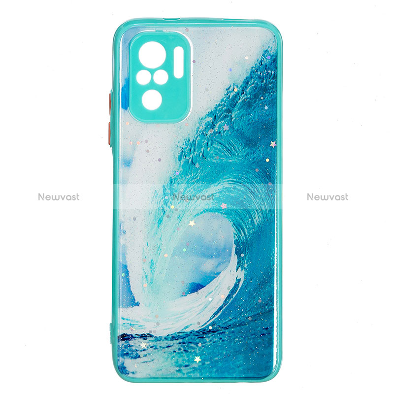 Silicone Candy Rubber Gel Fashionable Pattern Soft Case Cover Y01X for Xiaomi Redmi Note 10 4G Green