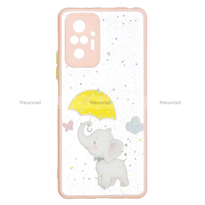 Silicone Candy Rubber Gel Fashionable Pattern Soft Case Cover Y01X for Xiaomi Redmi Note 10 Pro 4G Yellow