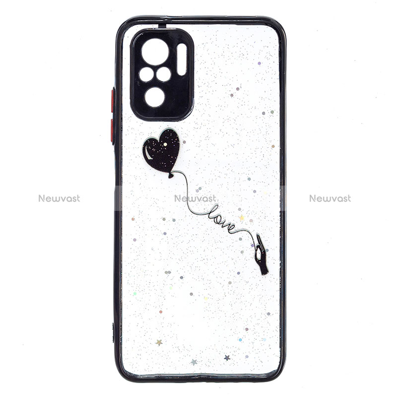 Silicone Candy Rubber Gel Fashionable Pattern Soft Case Cover Y01X for Xiaomi Redmi Note 11 SE India 4G Black