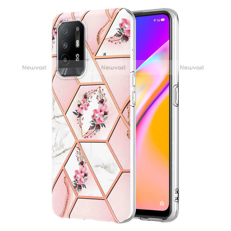 Silicone Candy Rubber Gel Fashionable Pattern Soft Case Cover Y02B for Oppo A94 5G