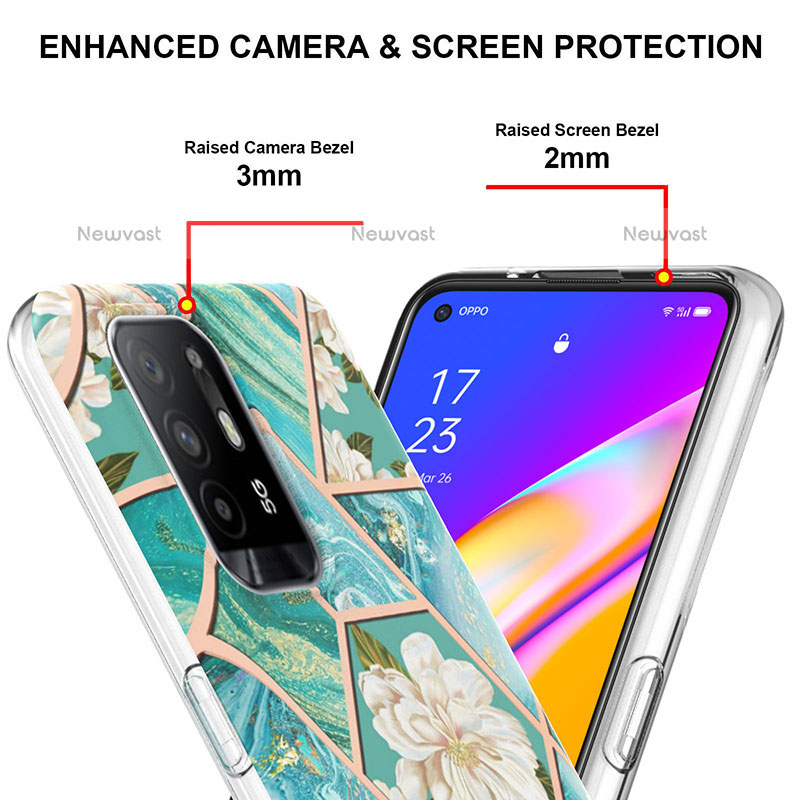 Silicone Candy Rubber Gel Fashionable Pattern Soft Case Cover Y02B for Oppo F19 Pro+ Plus 5G